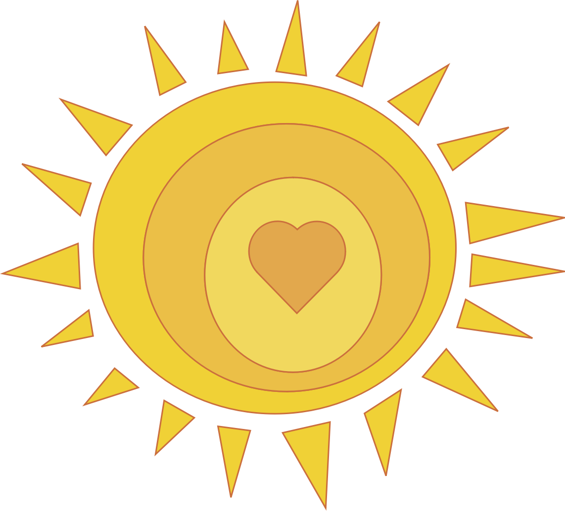 Sunshine Png Transparent Image (black, salmon, gold)