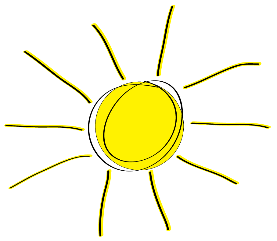 Sunshine Png Transparent (yellow, black)