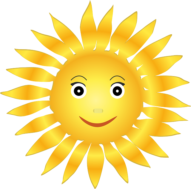 Sunshine Transparent Background (gold, orange, white)