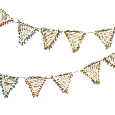 Bunting Png Clipart (pink, black, silver)