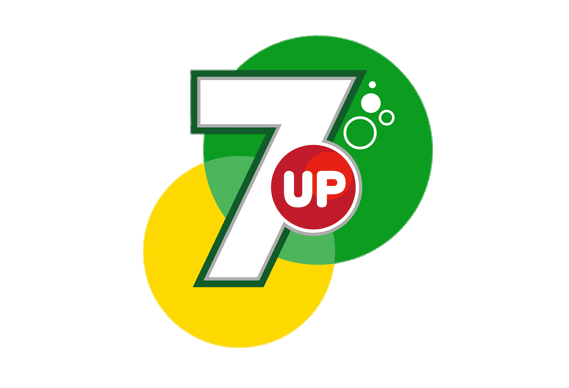 7Up Logo Png Image (white, green, gray, gold)