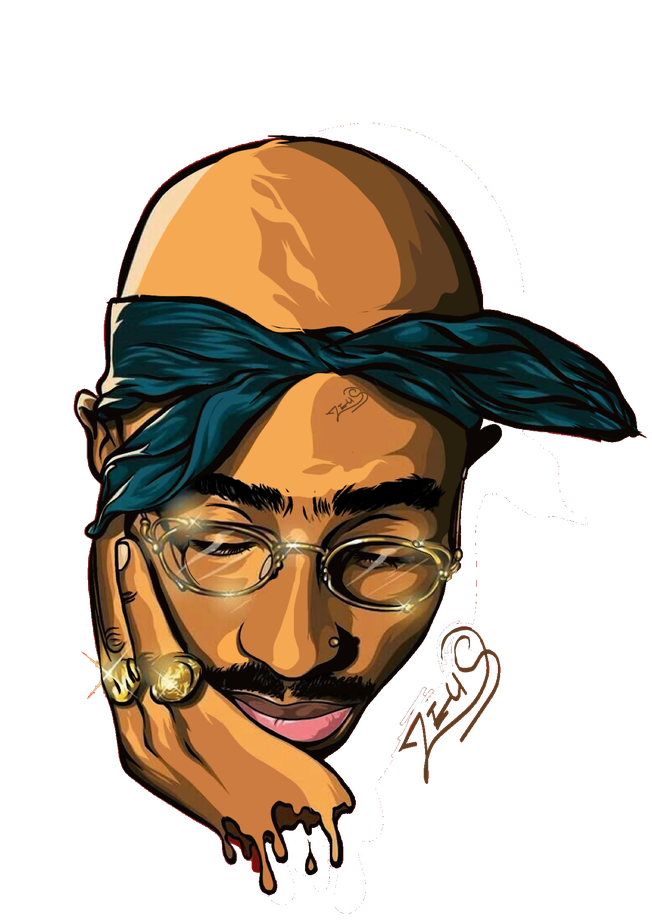 Tupac Shakur Png Image Free Download (chocolate, black, salmon)