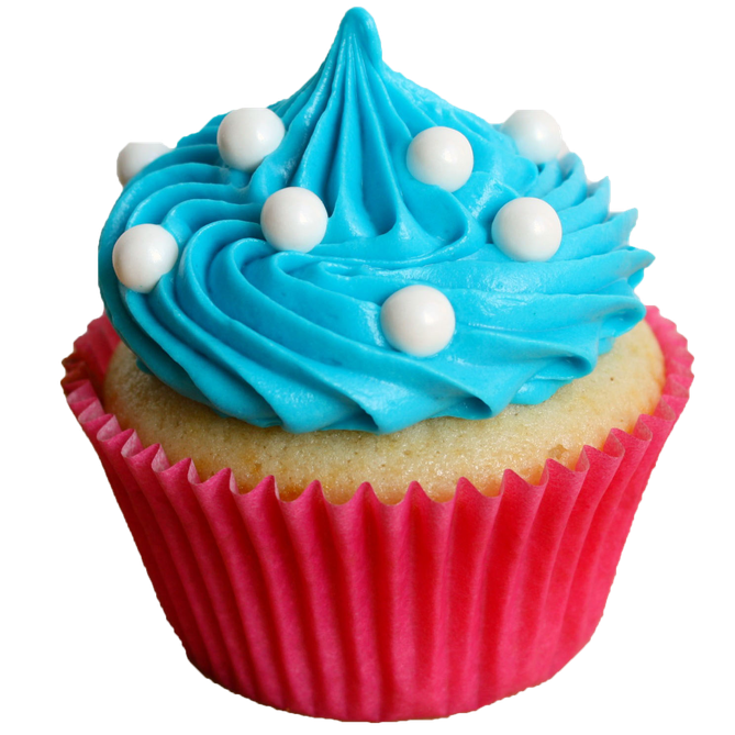 Cupcake Png Clipart (black, greenish blue, maroon, teal)