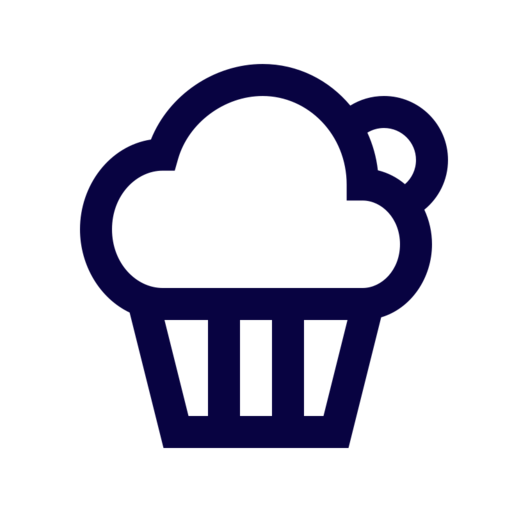 Cupcake Free Png Icon (navy, black)