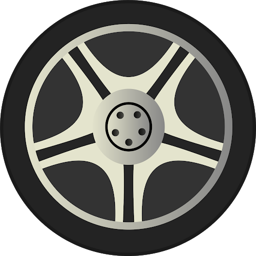 Super Car Wheel Vector Png Image (black, beige)