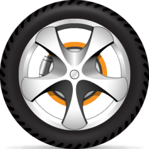 Super Car Wheel Vector Png Transparent Image (black, white)