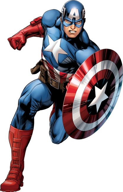 Super Hero Transparent Background (black, white)