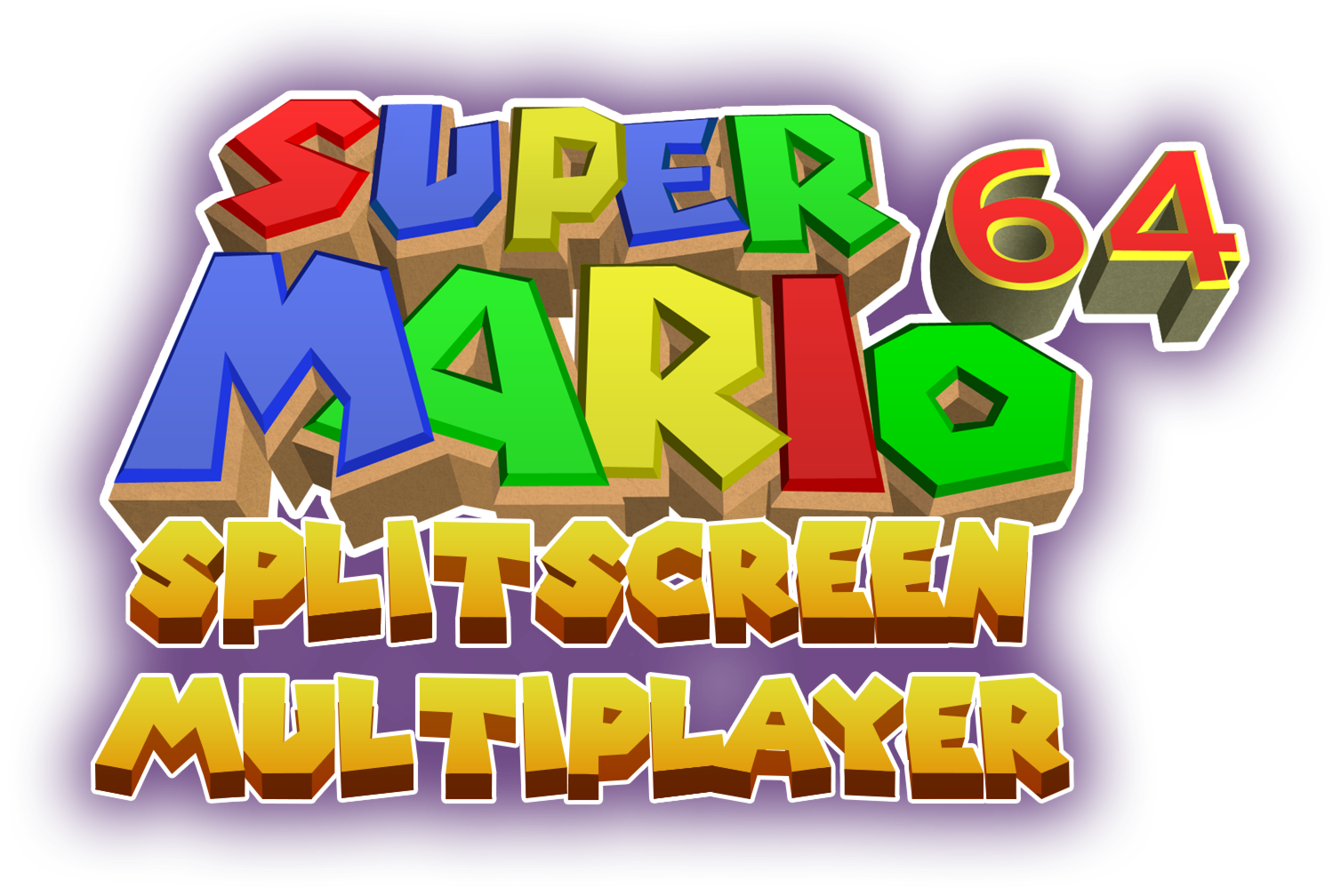 Super Mario 64 Logo Png Isolated Hd (indigo, black)