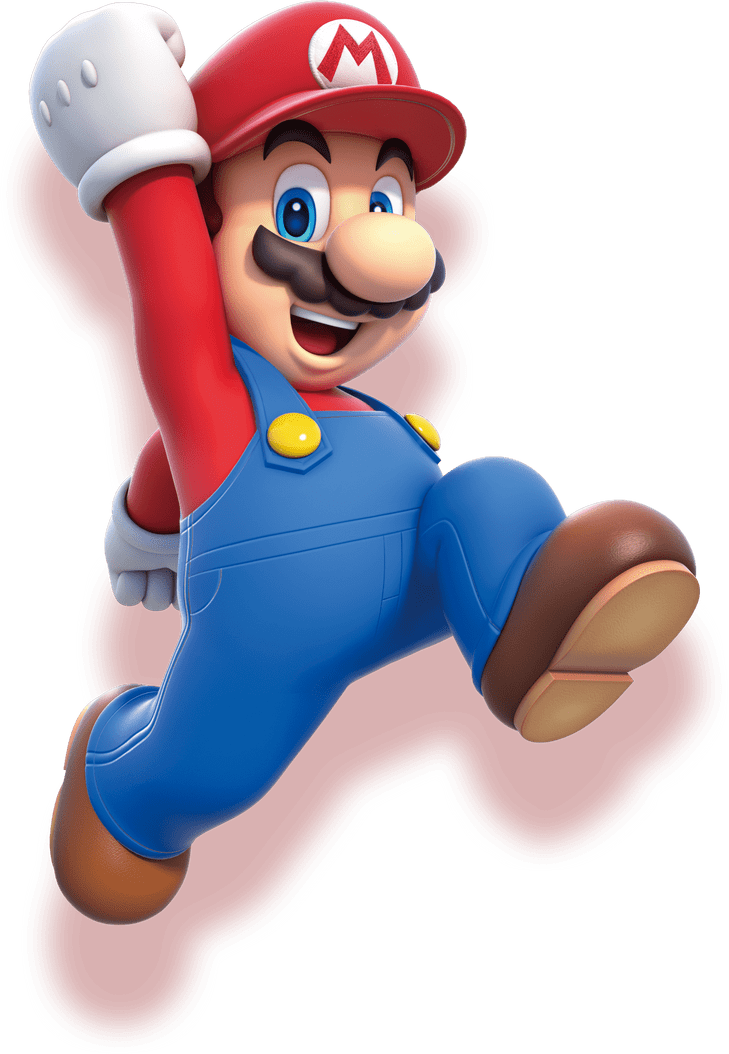 Super Mario 64 Png File (teal, maroon, gray)