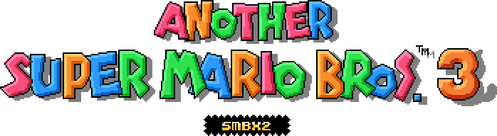 Super Mario Bros 3 Logo Png Picture (indigo, black, salmon)