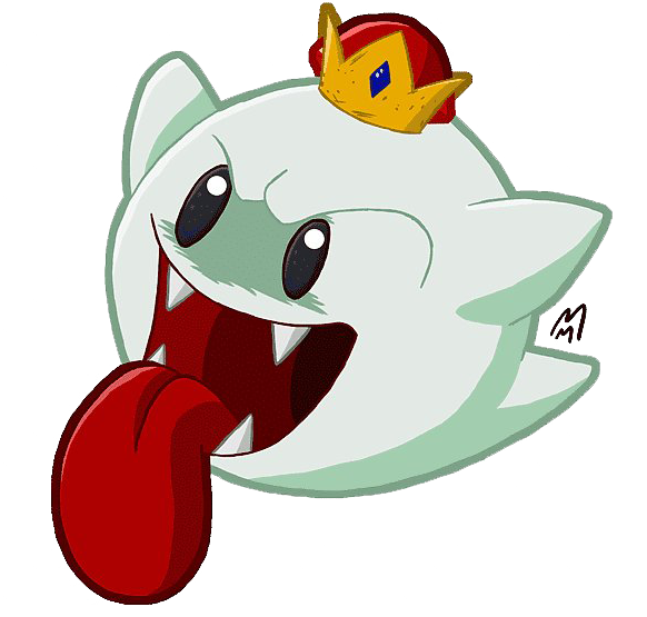 Super Mario Bros King Boo Png Transparent Picture (lavender, gray, maroon, white, silver)