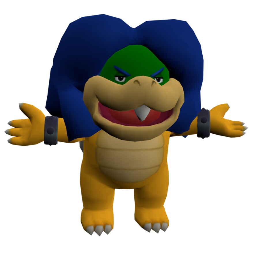 Super Mario Bros Koopalings Png File (black, navy)