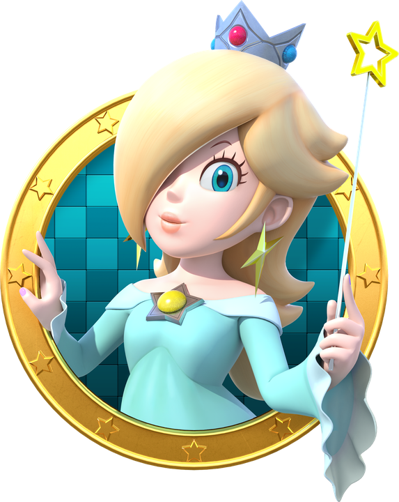 Super Mario Bros Rosalina Transparent Background (beige, black, chocolate, teal, mint)