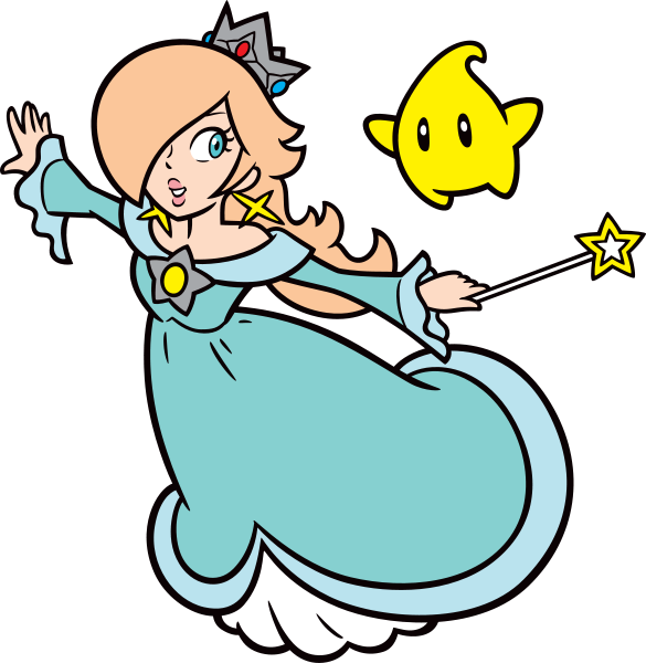 Super Mario Bros Rosalina Transparent Png (yellow, black, pink, white, silver)