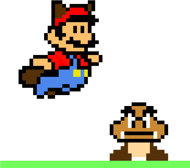 Super Mario Bros. 3 Png Photo (black, gray, pink, maroon, mint)