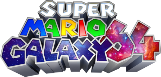 Super Mario Galaxy Logo Png Hd (black, gray, white)