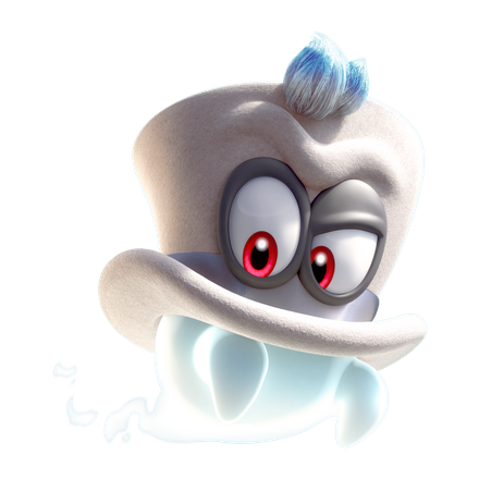 Super Mario Odyssey Png Isolated Hd (black, gray, white)