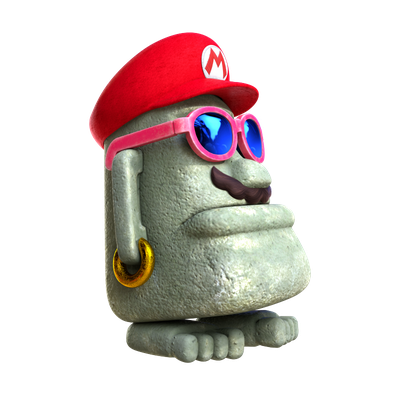 Super Mario Odyssey Png Pic (gray)