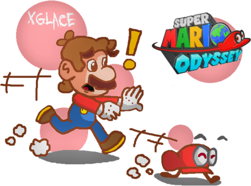 Super Mario Odyssey Transparent Images Png (black, gray, pink, salmon)