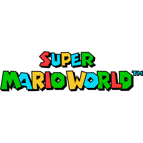 Super Mario World Logo Png File (lime, black, chocolate)