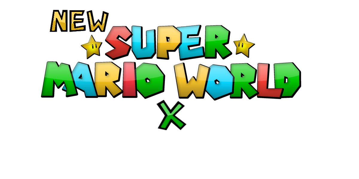 Super Mario World Logo Png Hd (black, silver, white)