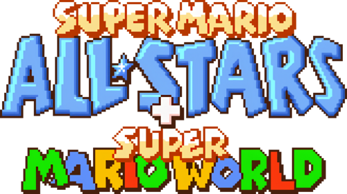 Super Mario World Logo Png Pic (indigo, black, silver, white)