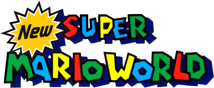 Super Mario World Logo Png Picture (yellow, black, gold)