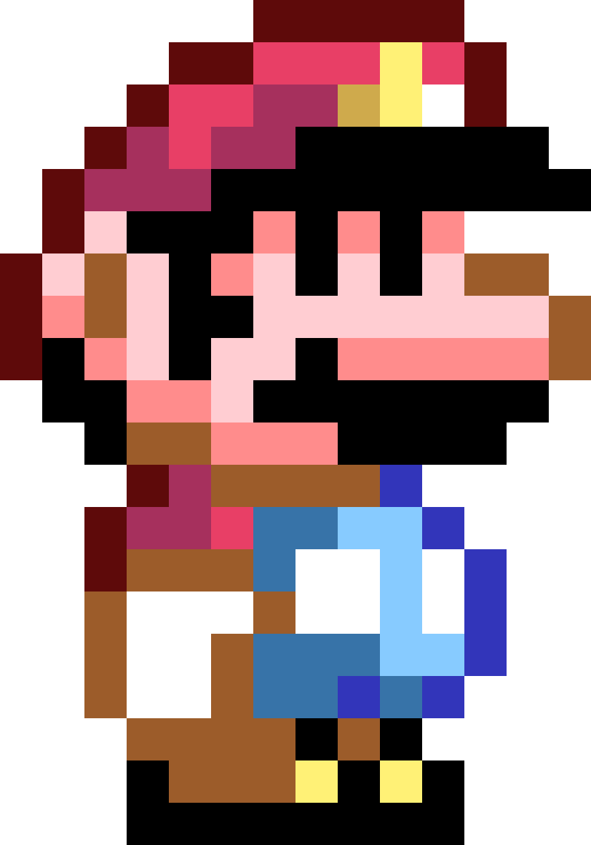 Super Mario World Png Isolated Hd (black, pink, maroon, chocolate, white)