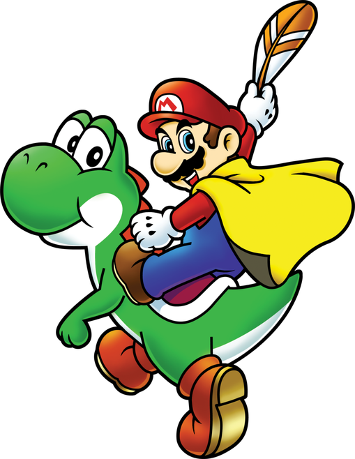 Super Mario World Png Pic (yellow, black, white, teal)