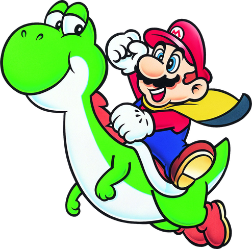 Super Mario World Png (lime, black, white)