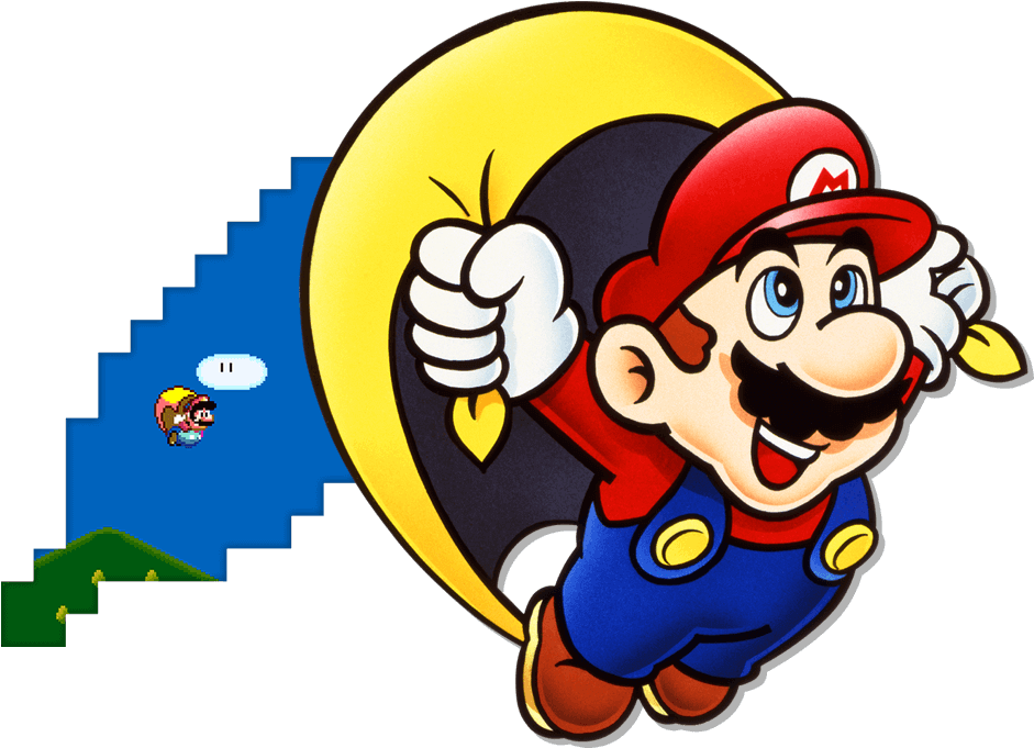 Super Mario World Transparent Isolated Png (teal, black, green, yellow)