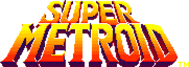 Super Metroid Logo Png Hd (yellow, red, beige, indigo, white)