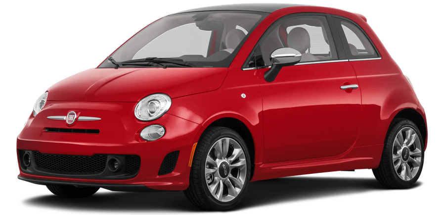 Superfast Red Fiat Png Image (silver, black)