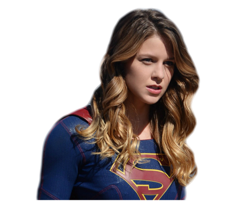 Supergirl Transparent Background (navy, black)