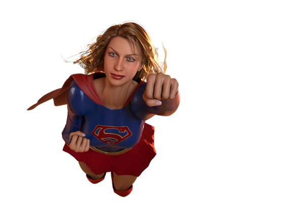 Supergirl Transparent Png (maroon, black)