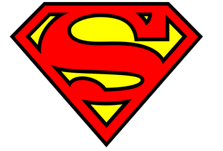 Superman Logo Png Image (yellow, red, black, maroon, white)