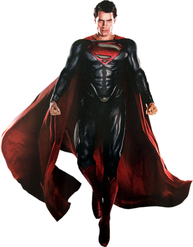 Superman Png Transparent Image (black)