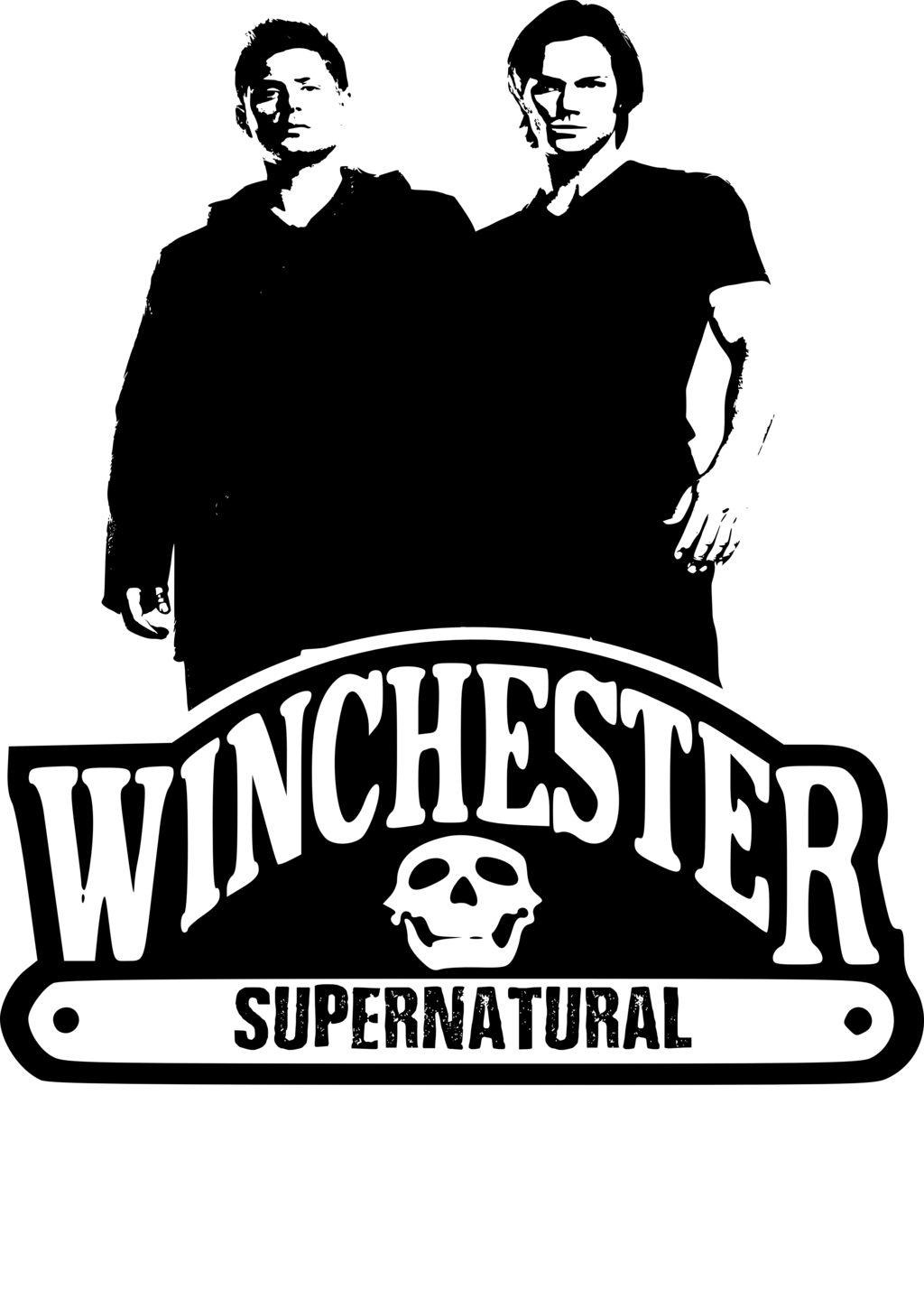 Supernatural Png Image File (black, white)