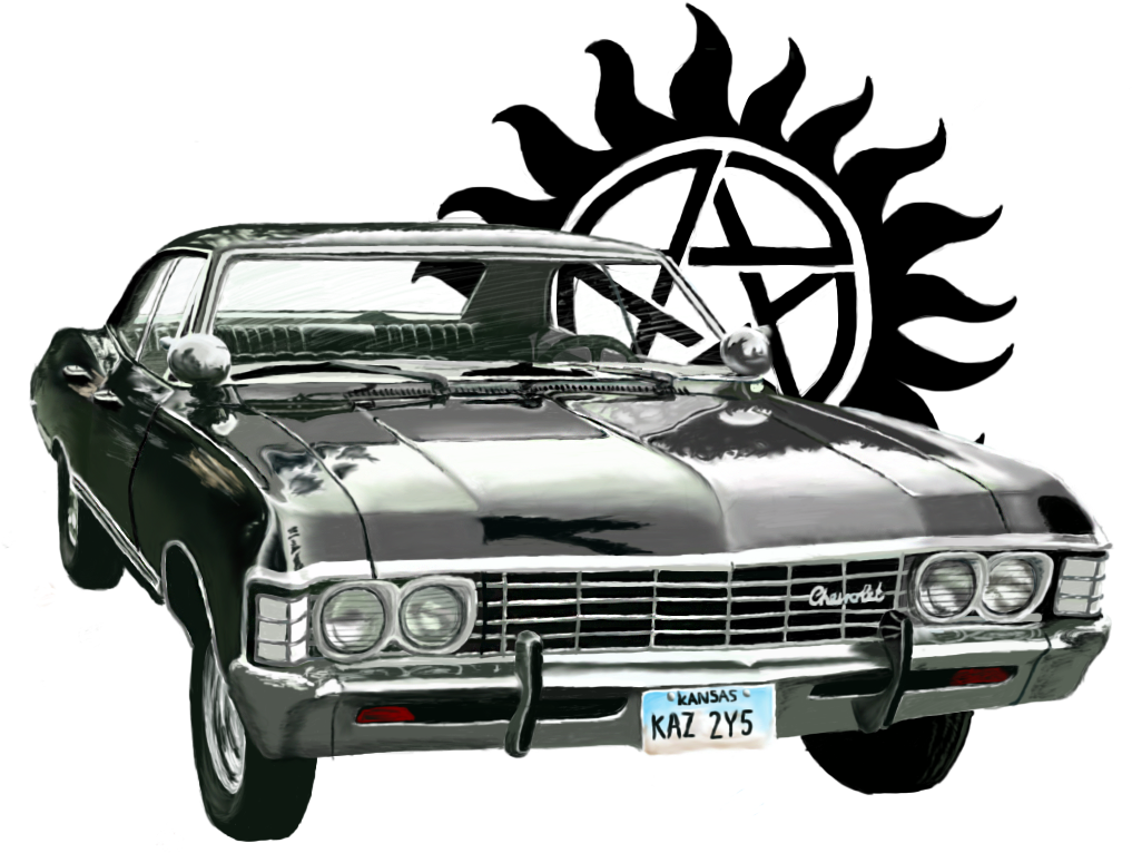 Supernatural Png Photo (black, white)