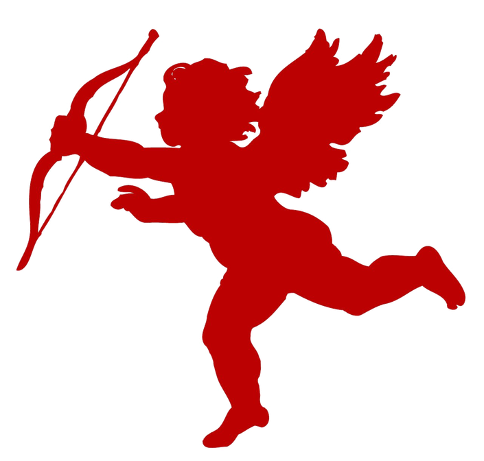 Cupid Arrow Png Transparent Image (black, maroon)