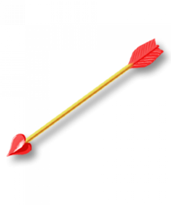 Cupid Arrow Valentine Png Cutout (chocolate, black, salmon)