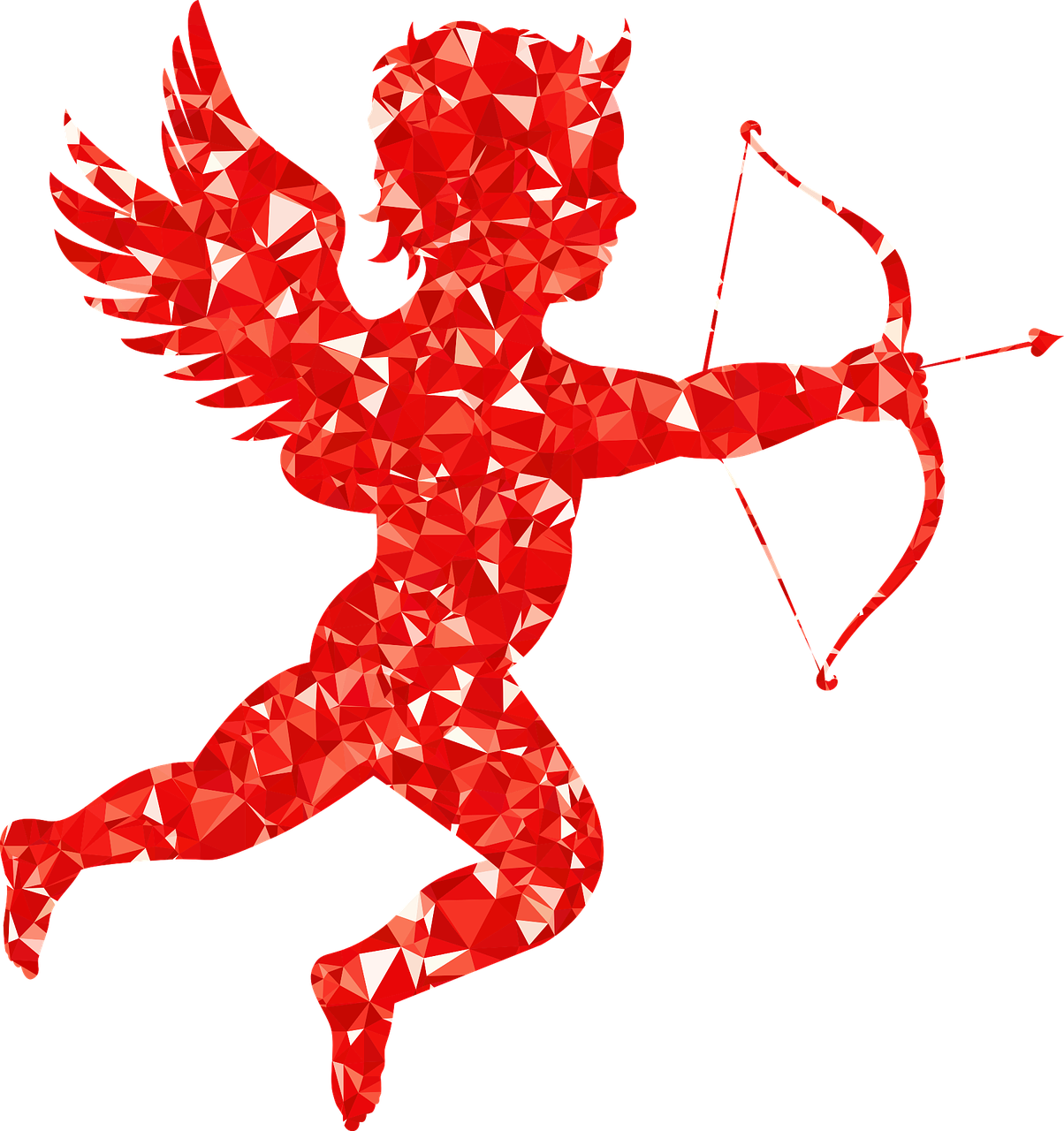 Cupid Arrow Valentine Png Photo (black)