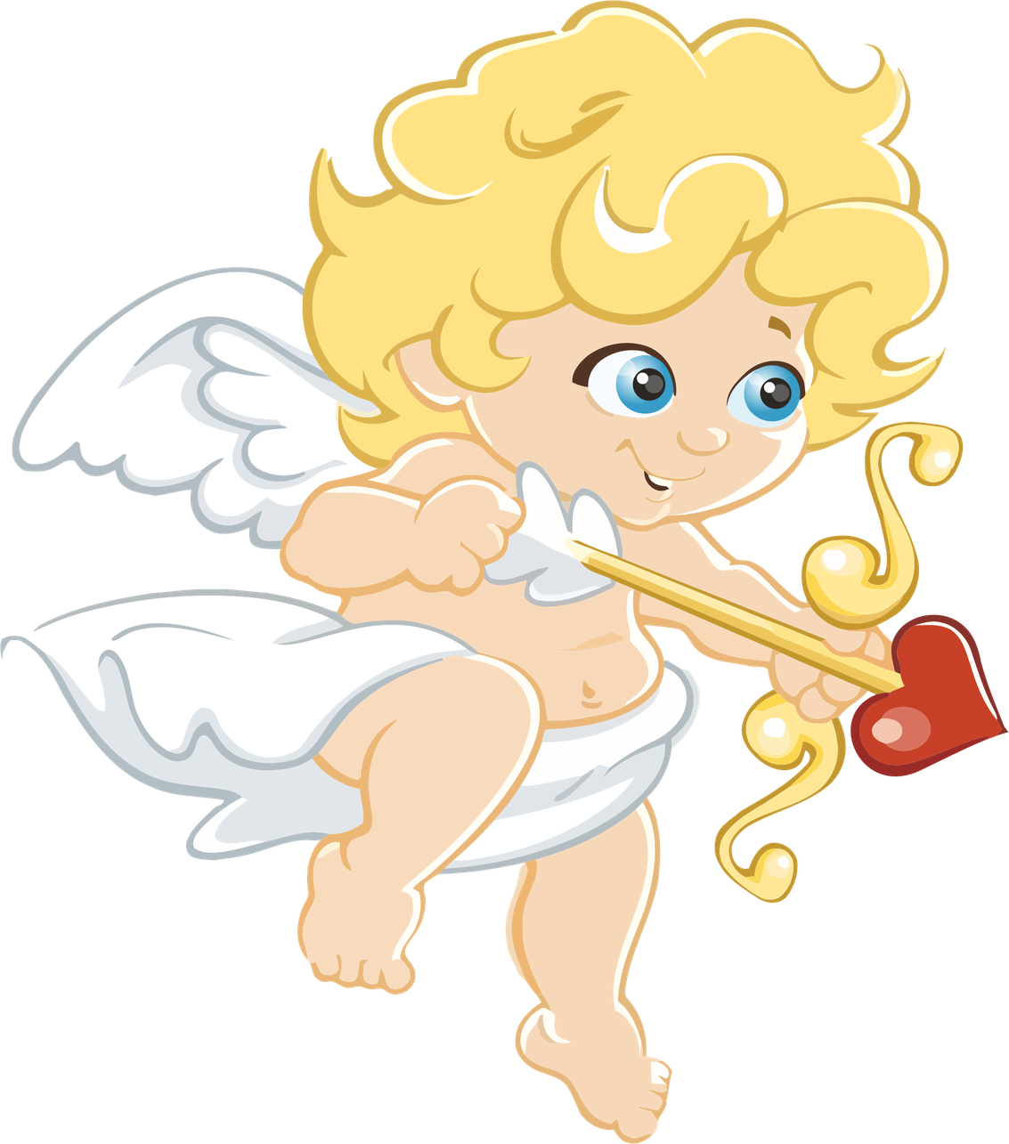 Cupid Png File (black, pink, white)