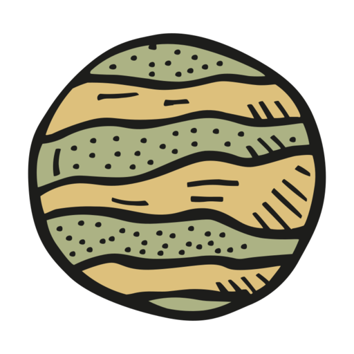 Jupiter Free Png Icon (silver, salmon, black)