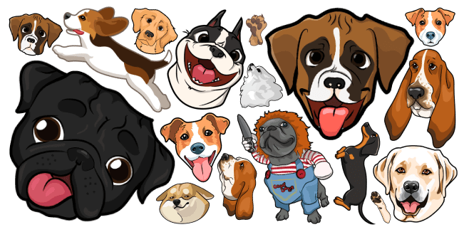 Puppies Png Isolated Hd (black, white)