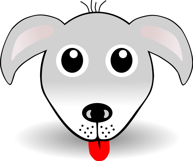 Puppy Dog Face Transparent Png (lavender, red, black, silver, white)