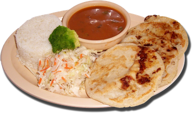 Pupusa Cuisine Png Transparent Image (silver, salmon, black)