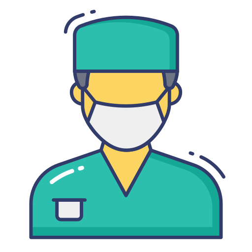 Surgeon Download Png Image (lavender, indigo, black, salmon, teal)