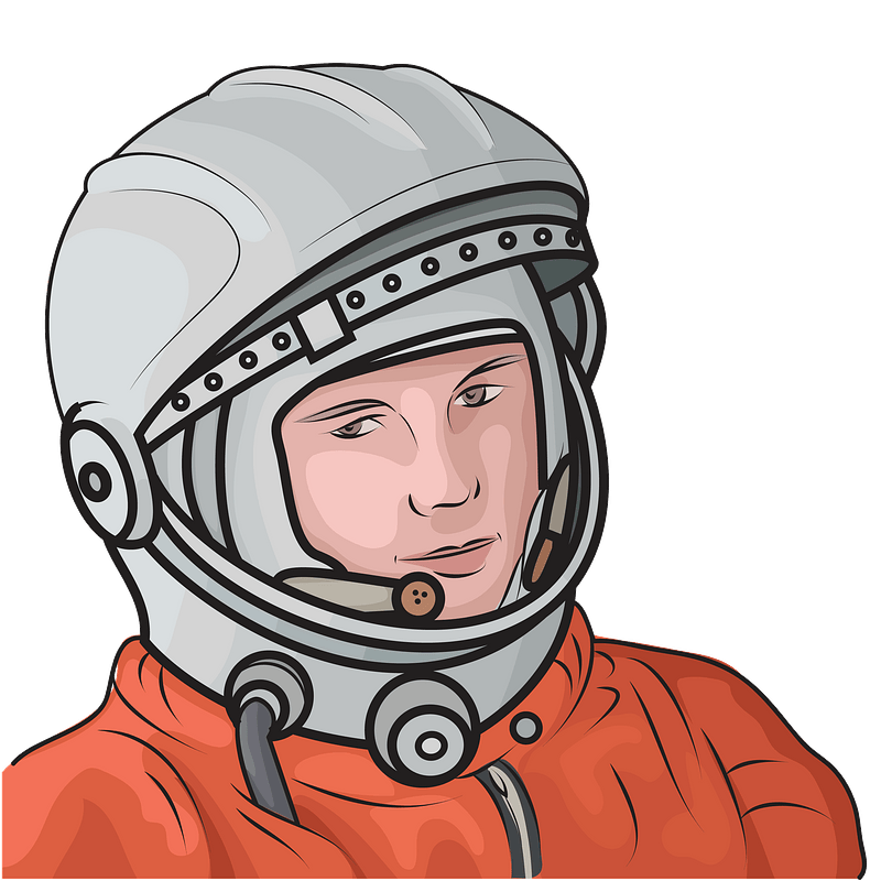 Yuri Gagarin Png File (chocolate, gray, lavender, silver, pink)