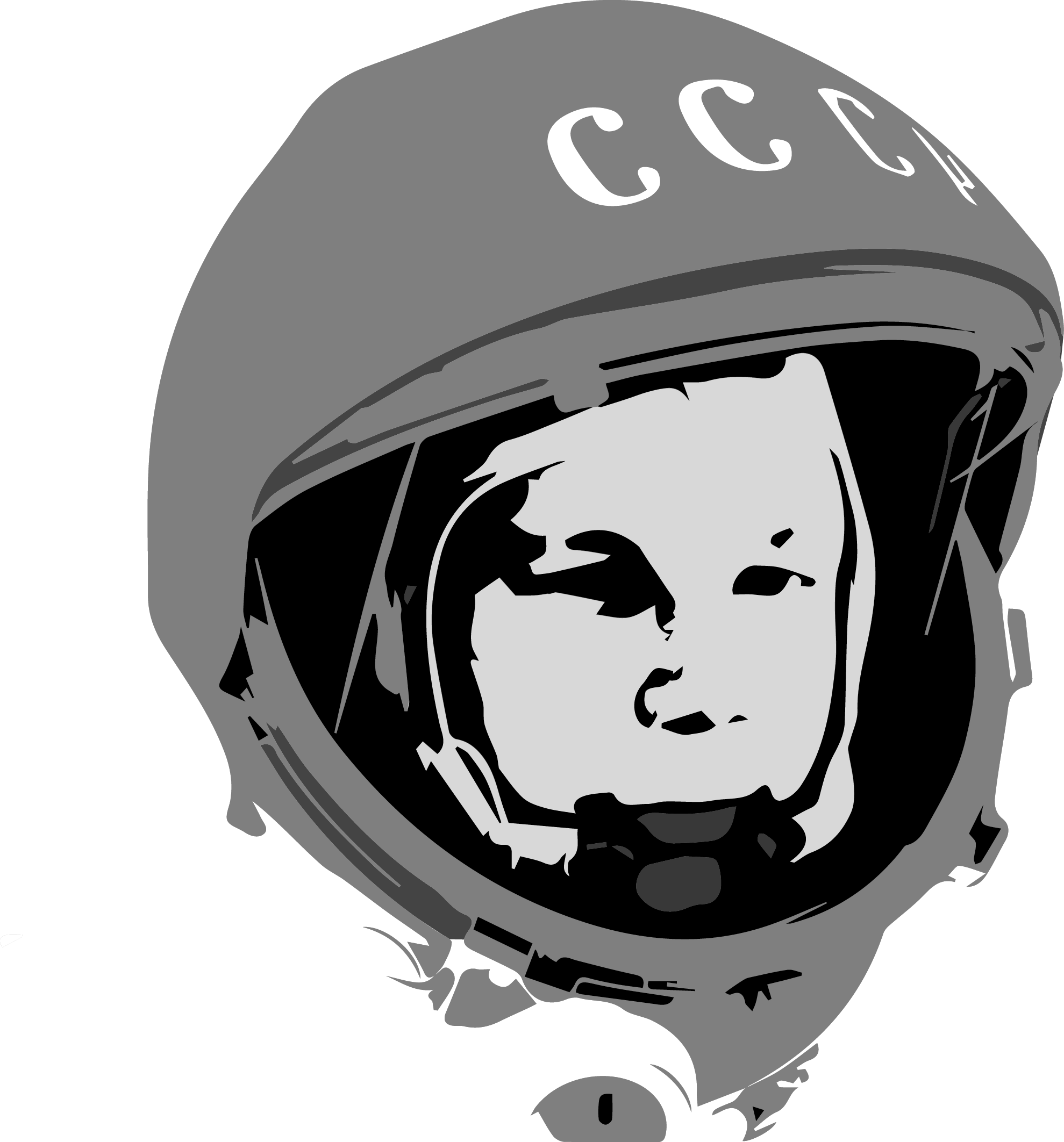 Yuri Gagarin Soviet Cosmonaut Png Photos (black, gray, white, lavender)